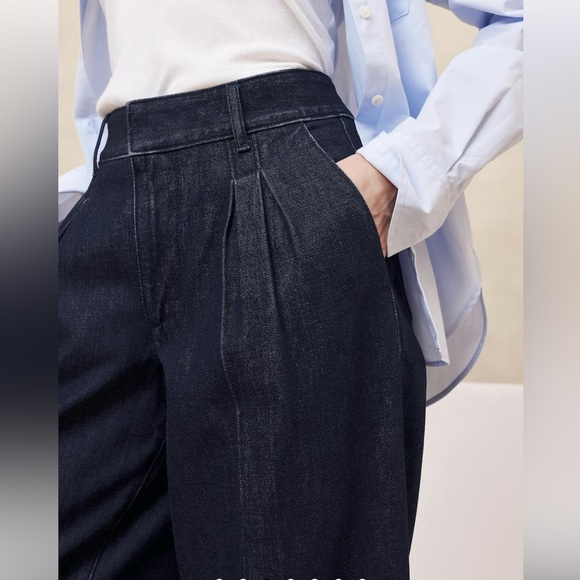 NWT Banana Republic wide leg luxe trouser jeans - Picture 4 of 7